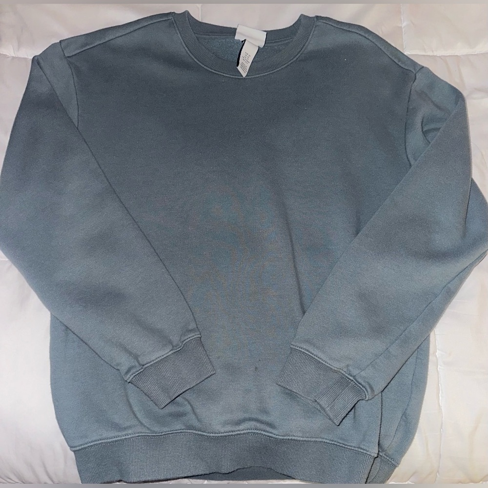 H&M Oversized Blue Sweatshirt
